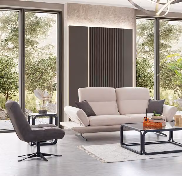 Designer Couch Sitz Polster 2+1 Sitzer Sofa Stoff Luxus Sofas Garnitur