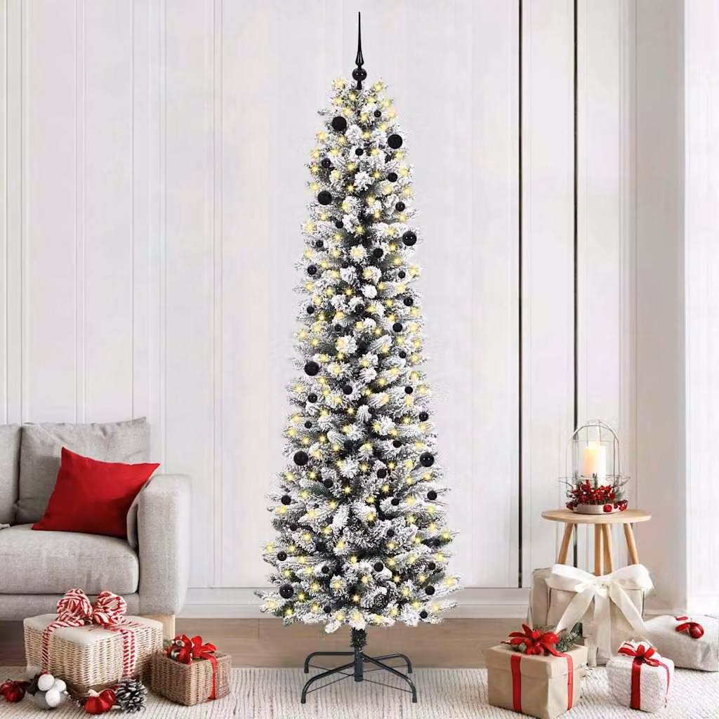 Maison Exclusive - Albero di Natale artificiale, colore bianco, altezza 240 cm