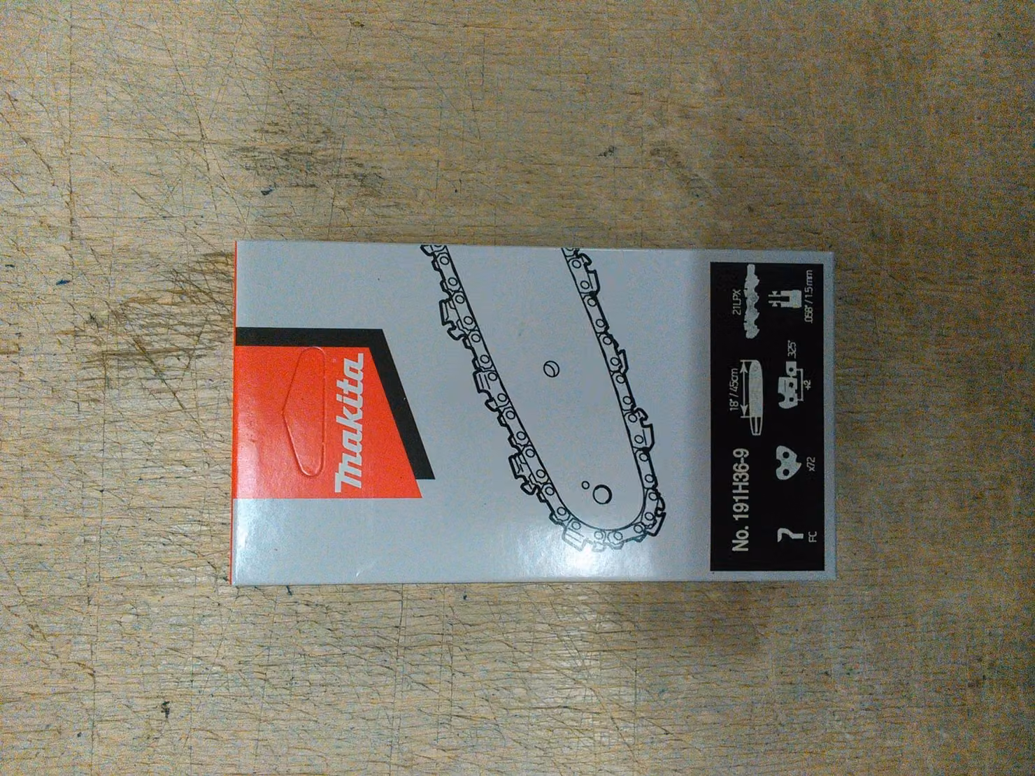 Catena per seghe 191H36-9 L.45cm VM VM passo 0,325inch larghezza scanalatura barra 1,5mm
