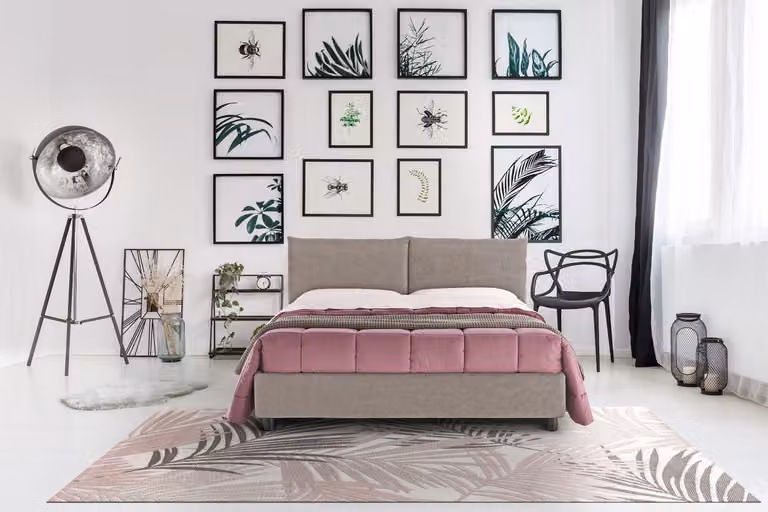 Letto Matrimoniale Contenitore NIMES Tortora