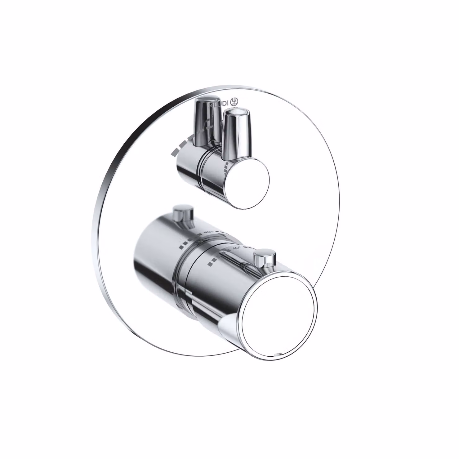 KLUDI ZENTA SL Mitigeur thermostatique encastré pour douche, montage mural, blocage de l'eau chaude, 388850545, 388850545
