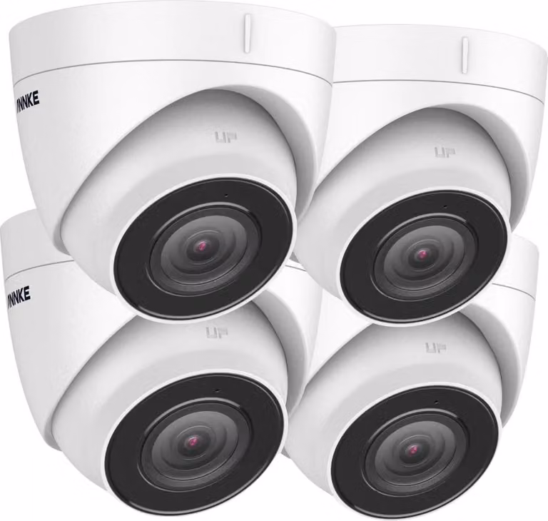Set di telecamere POE, risoluzione 4K, visione notturna EXIR, 4 PC