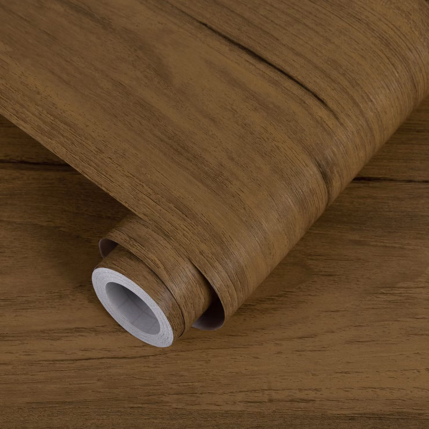 Omgoods - Carta da parati in vinile autoadesiva, effetto legno marrone, per mobili - Impermeabile e removibile, 60 x 500 cm