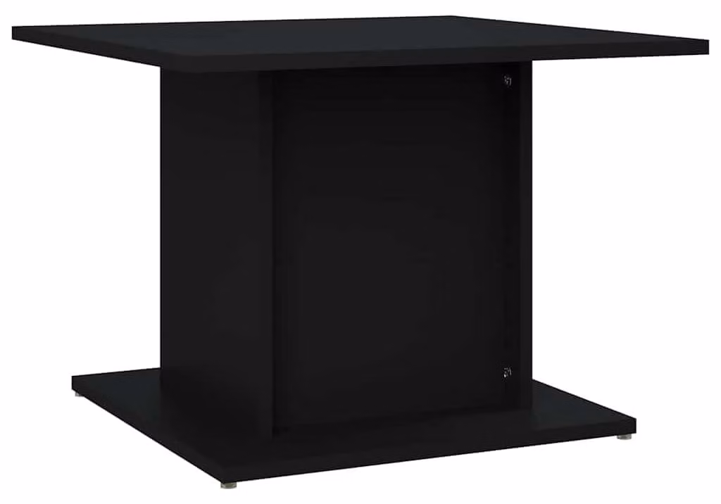 Tavolino da salotto nero in legno, dimensioni 55,5 x 55,5 x 40 cm