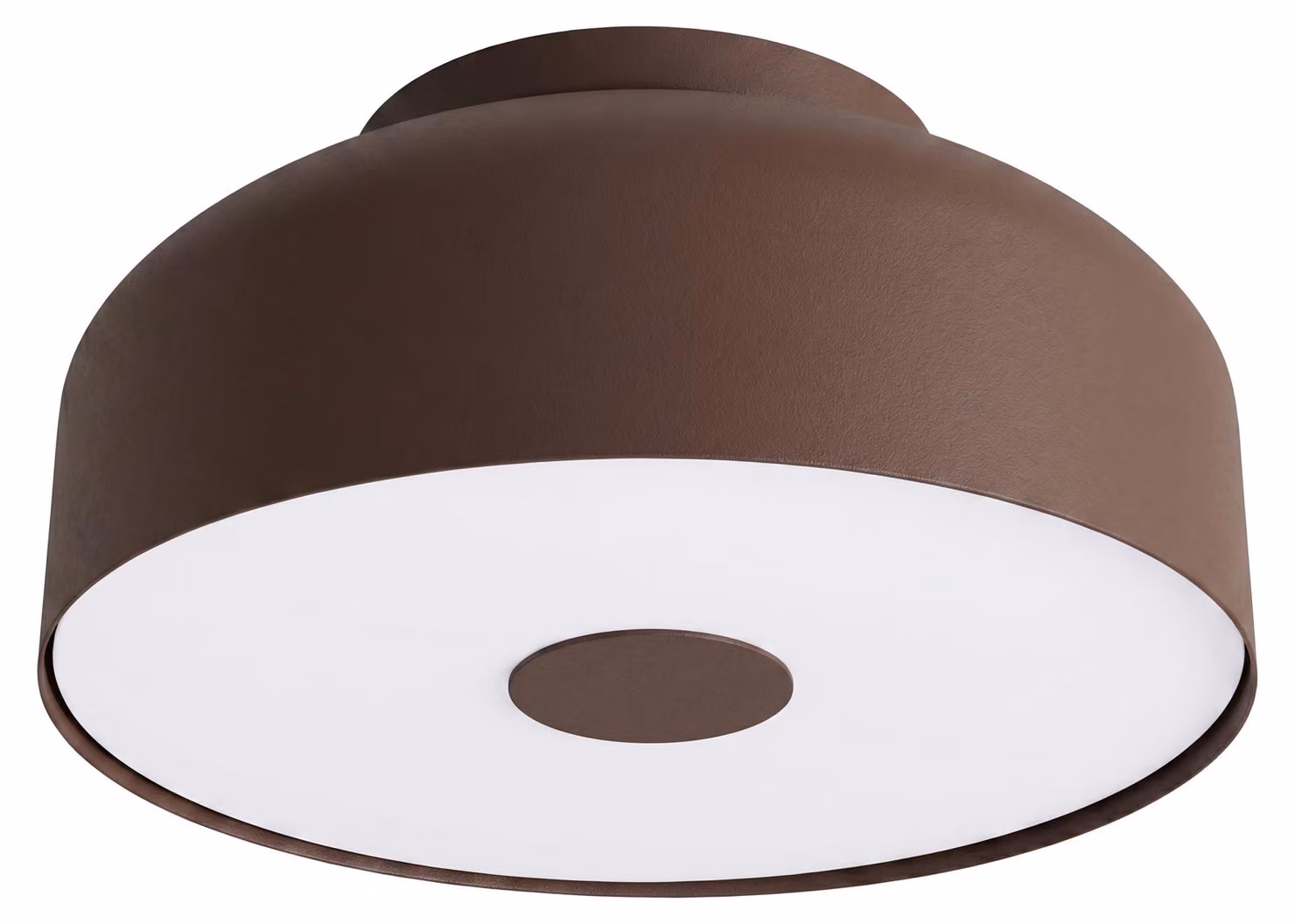 Plafoniera OMIQ marrone 4xE27 15W acciaio/PVC 15x30x30cm Sollux Lighting
