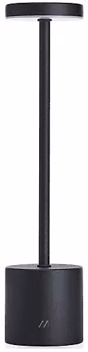 Lampada da tavolo LED Muitomas nera con tecnologia touch e regolazione dimmable in metallo