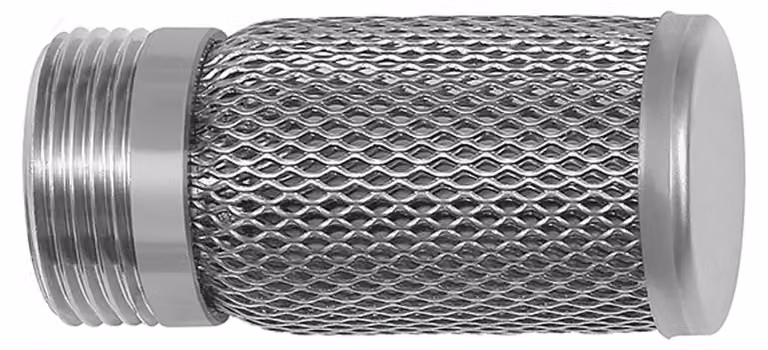 Filtro di aspirazione Riegler per valvole di non ritorno, acciaio inox 1.4301, G 2