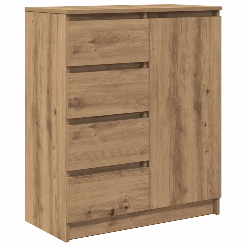 Credenza con cassetti Design Mania in MDF marrone opaco per soggiorno o ufficio L: 71 cm, P: 35 cm, H: 84 cm – 2