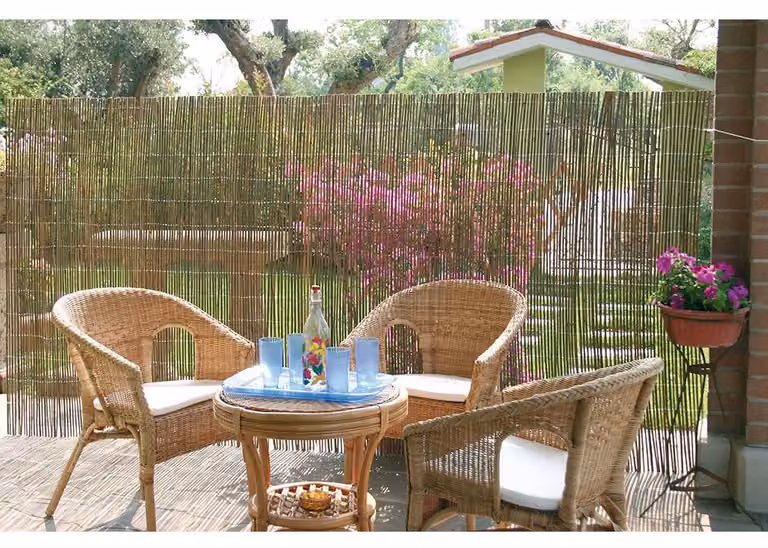 Arella privacy da Giardino in Bamboo 1,5x3m Rama Canes Naturale