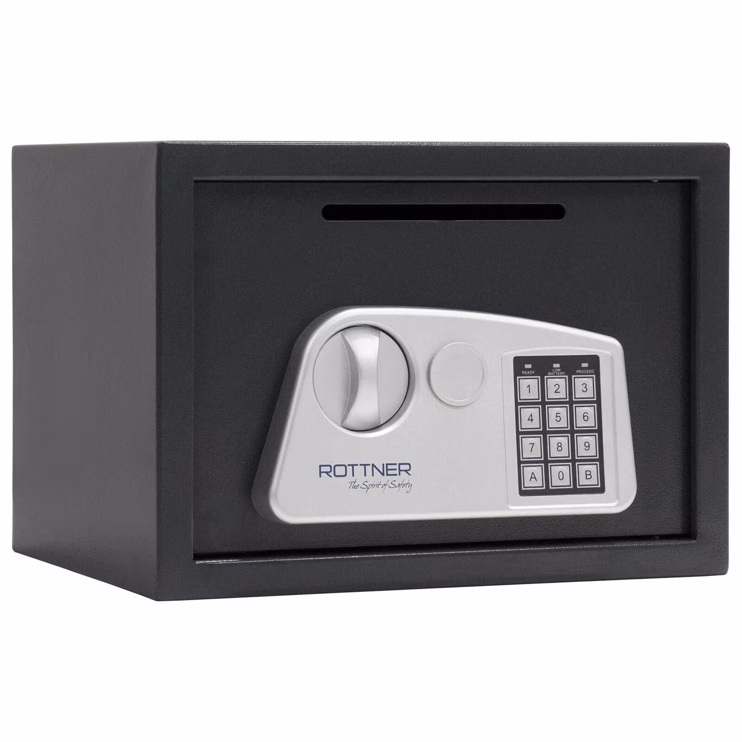 Cassaforte per mobili Jupiter 3 250x350x280mm chiusura elettronica, colore + slot 9kg ROTTNER