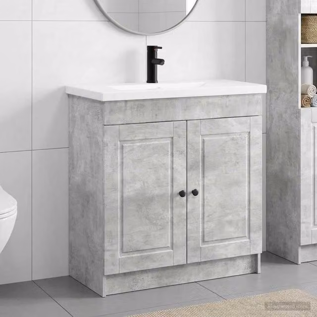 Set di mobili per il bagno Grigio Cemento 56 x 37,5 x 81 cm 3404127