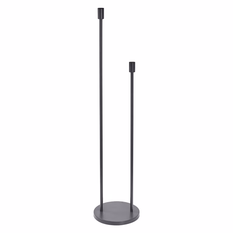 OSRAM DECOR STICK FLOOR lampada da terra, 2 x E27, grigio scuro, acciaio inossidabile, scenari di illuminazione individuali, ideale per le zone giorno, interruttore a pedale, design moderno, base E27, decorativa
