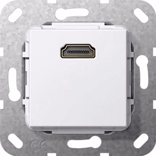 Interruttore Gira in plastica colore bianco