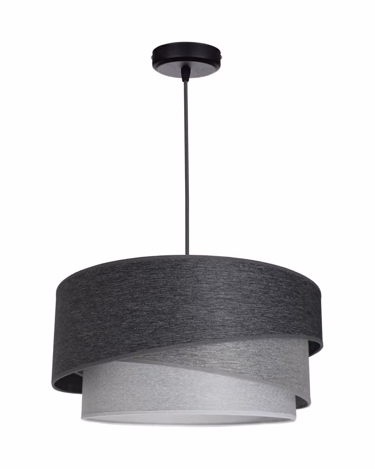 Lampada a sospensione Paralume in velluto grigio scuro Lampada per sala da pranzo, soggiorno, cucina della serie N131 (N131-DGG)