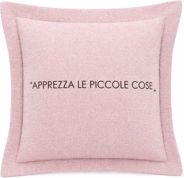 Cuscino decorativo quadrato KASANOVA con scritta Quotes, colore malva/viola, L/P: 30 x 30 cm