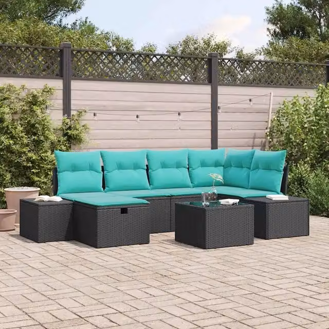 Set di divani 3 pz polyrattan 3360727