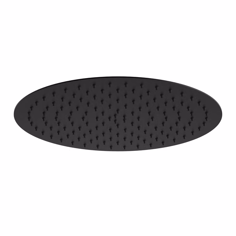 JOHO soffione doccia a pioggia 12 pollici, soffione doccia in acciaio inox soffione doccia a pioggia rotondo con ugelli anticalcare XXL soffione doccia da incasso D30cm nero