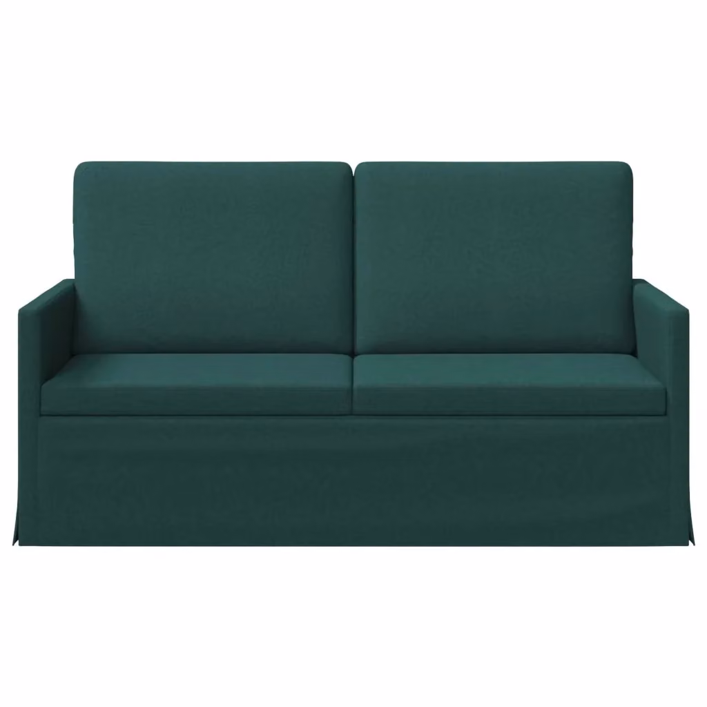 Divano a 2 posti moderno vidaXL in tessuto verde con struttura in metallo L: 150 cm, P: 81 cm, H: 82 cm – 2