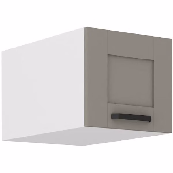 Pensile con ante a battente LAILI - larghezza 40 cm, grigio chiaro / bianco
