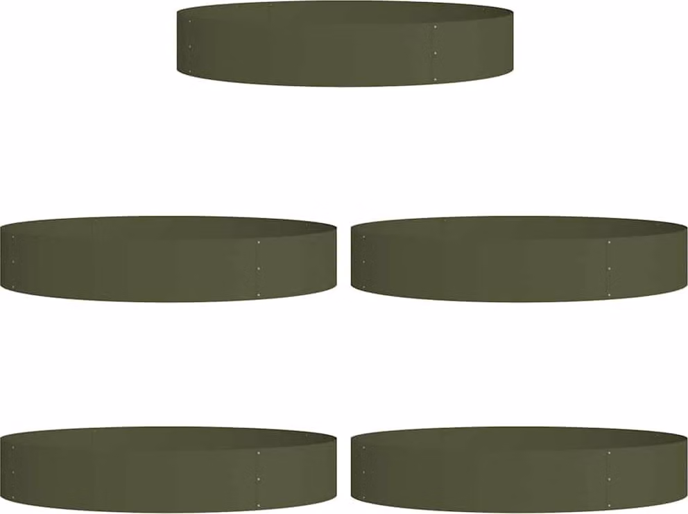 Anello per vaso 5 pcs Verde oliva 120 x 120 x 20 cm