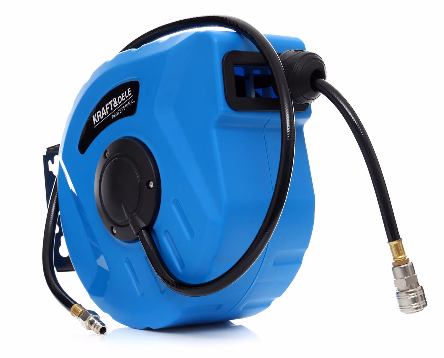 KRAFT&DELE Tamburo con compressore, tubo flessibile autoavvolgente da 10 m, 3/8" KD1460