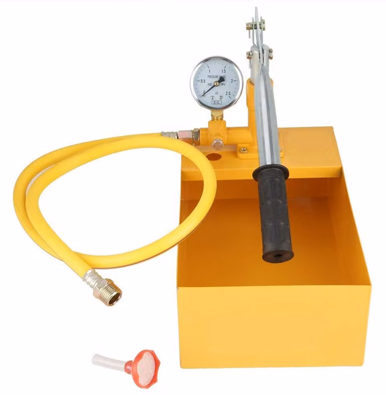 Pompa di prova manuale da 13 litri - Pressione: 2,5 MPa - Pompa di prova idraulica - Pompa di prova per pressione dell'acqua - Materiale: alluminio