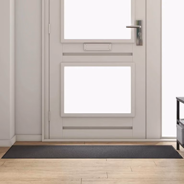 Tappetino rettangolare moderno vidaXL antracite e nero in poliammide L: 60 cm, P: 180 cm