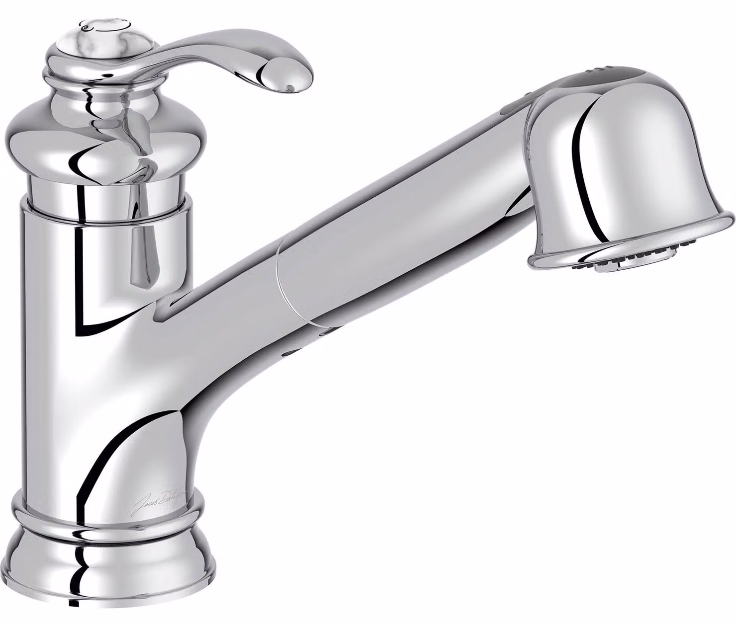 Miscelatore per lavabo, orientabile di 90°, con doccetta, cromato, 8 litri/minuto