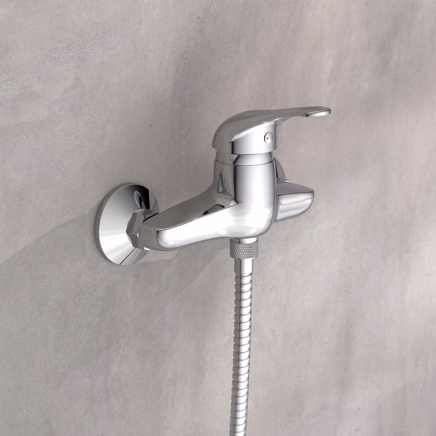 Miscelatore doccia SCHÜTTE CALVINO, rubinetto bagno, miscelatore doccia in cromo
