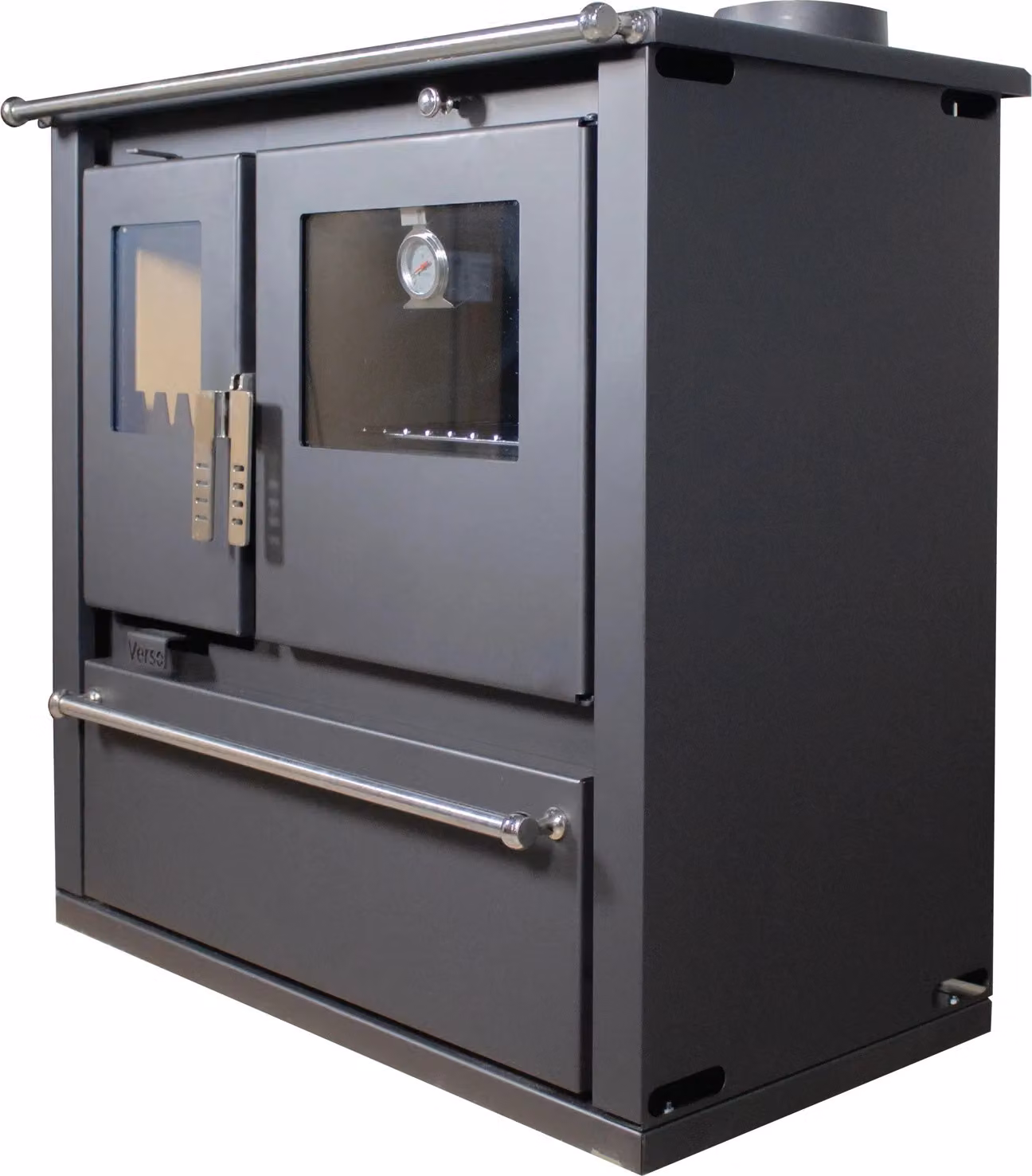 Stufa a legna Verso CS Plus – 7,7 kW, con forno e piano cottura – Classe A+
