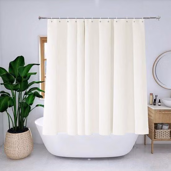 Tenda da sole in poliestere beige con occhielli metallici, impermeabile, larghezza 180 x 150 cm