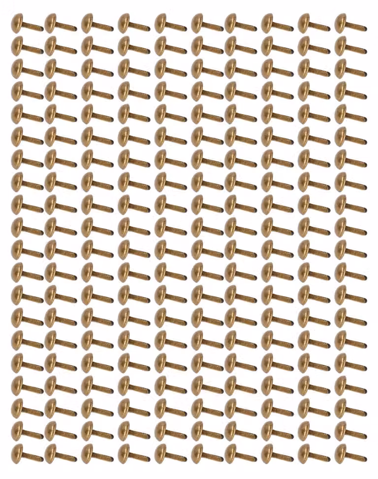 200 chiodini decorativi, color bronzo, 0,3 pollici, rivestimento metallico, lucidi, facili da installare, chiodini decorativi per abiti, borse, scarpe