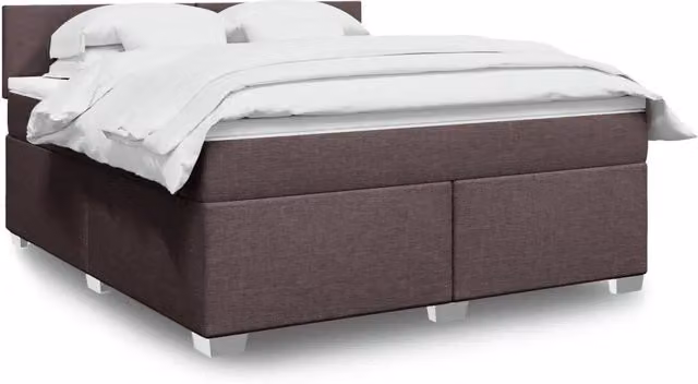 Letto Ibrido con Giroletto a Molle e Materasso vidaXL Marrone e Bianco L/P: 180 x 200 cm