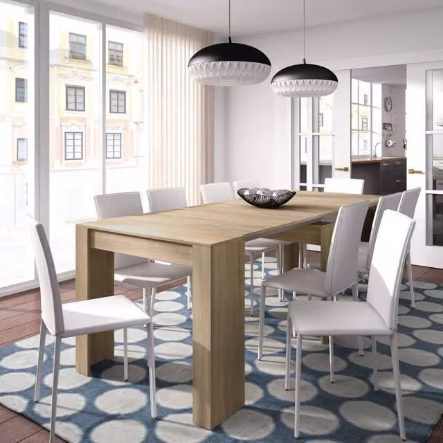 Consolle Abicitren DMORA estensibile tavolo da pranzo multiuso in Rovere, L/P/H: 237 x 90 x 78 cm