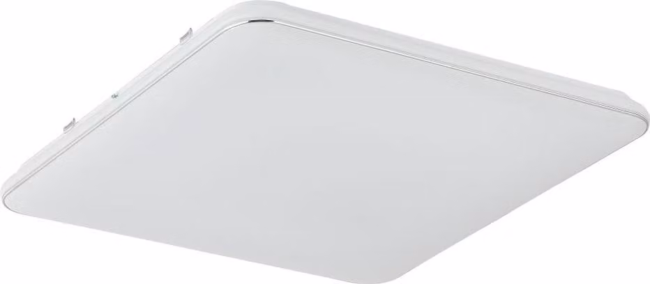Plafoniera LED rotonda OMAR, bianco cromato, 48 W, bianco neutro, 3500 lm, metallo, dimensioni: 5,4 x 53 x 53 cm, IP20, Zuma Line