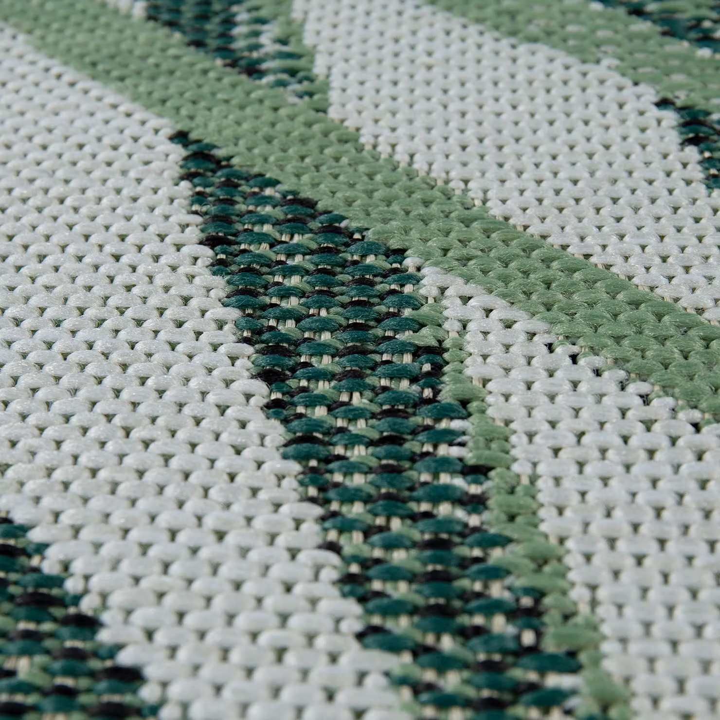 Tappeto per interni ed esterni Ostenza verde con motivo floreale L: 250 cm, P: 80 cm – 2