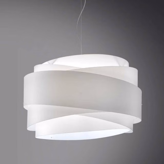 Lampadario a sospensione BEA cinque luci Bianco diametro 60x h38 cm