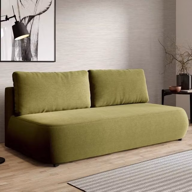 Brugnato Divano Letto 2 Posti con Contenitore DMORA Verde L: 210 cm, P: 106 cm – 1