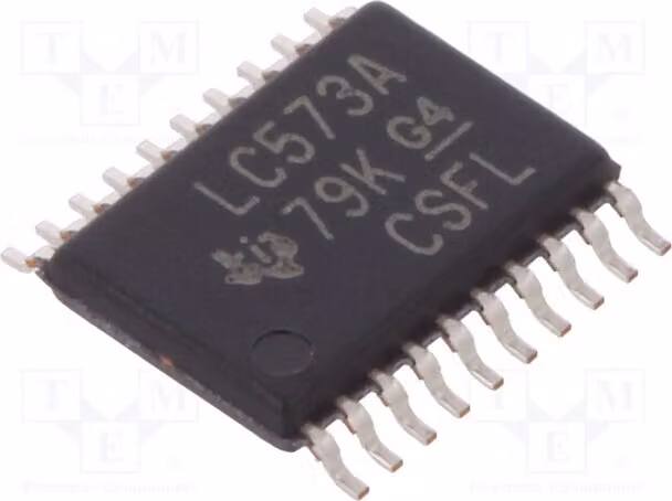 1x 3 Modi, chiusura trasparente, 4 canali: 8 SMD SN74573APW, con sistemi di chiusura a scatto