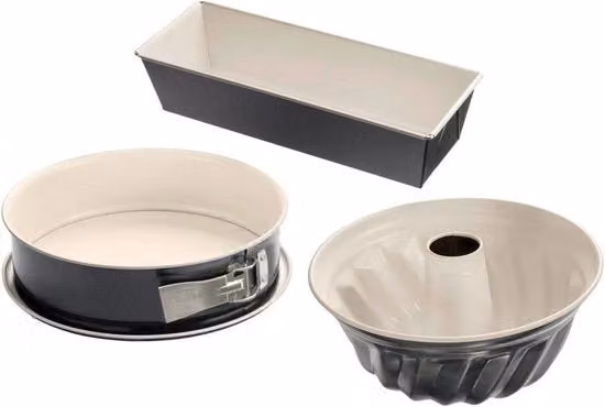 Set di stampi per dolci Bundt Städter in ceramica e acciaio, superficie antiaderente, L: 30 cm, P: 13 cm, H: 7,5 cm
