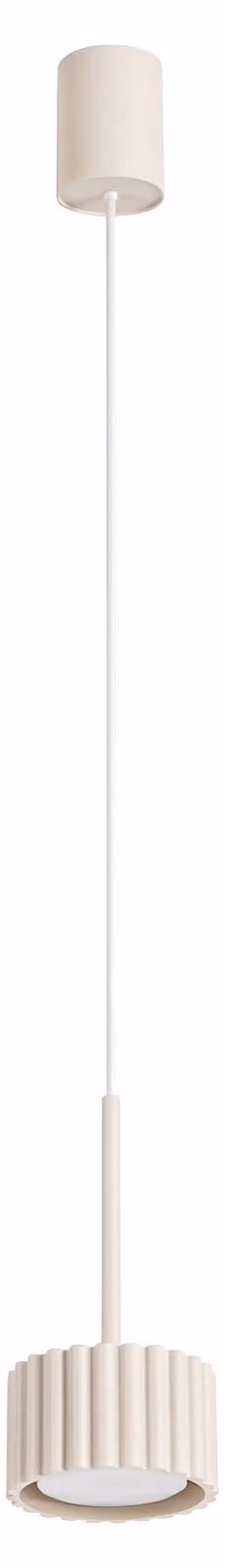 Lampada a sospensione AURA 1 beige Gx53 1xGx53 10W alluminio 125x10x10 cm Sollux Lighting