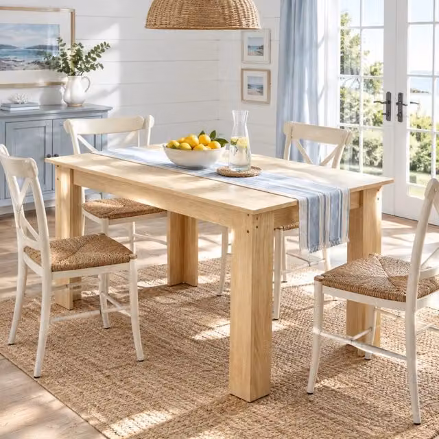 Tavolo da pranzo 120x69x75 cm in truciolato rovere, stabile per sala da pranzo -