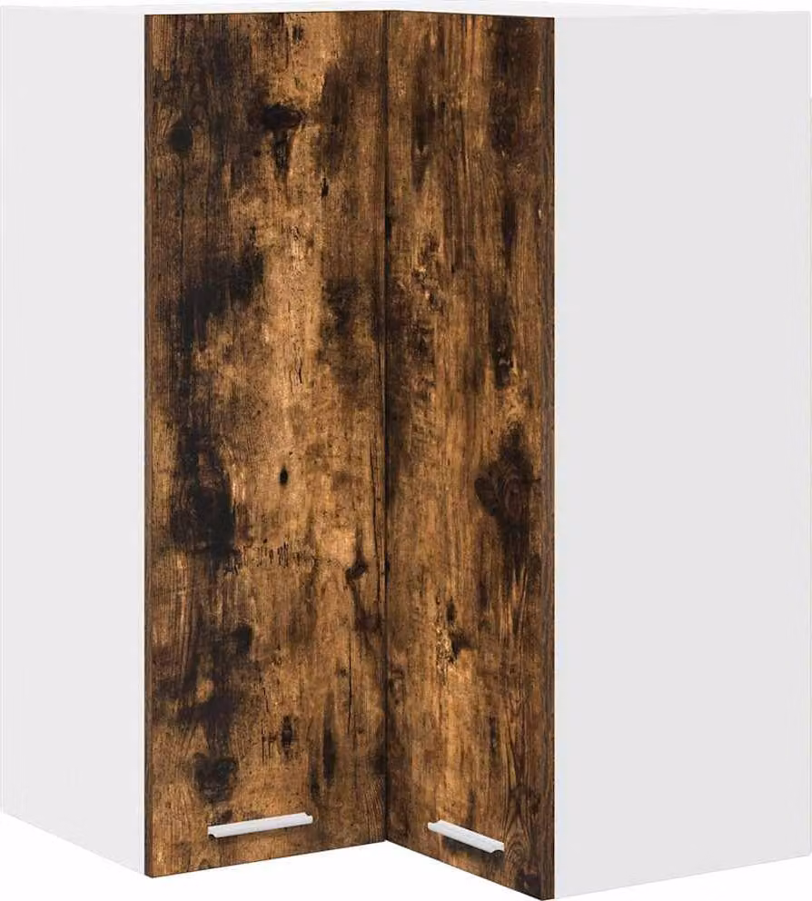 Armadio pensile Rovere Affumicato e Bianco 57 x 57 x 80 cm
