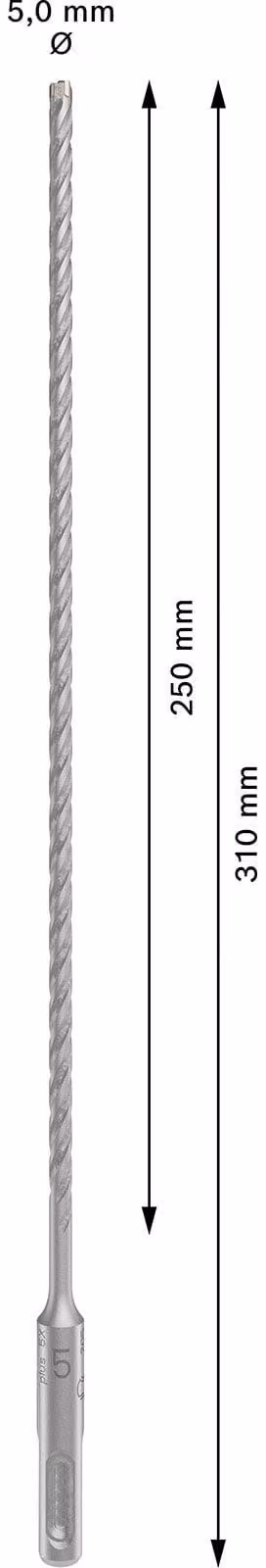 PRO SDS plus-5X Trapano a percussione, 5 x 250 x 310 mm