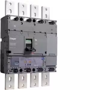 Interruttore automatico, serie h1000, 4 poli, 70 kA, 1000 A, LSI