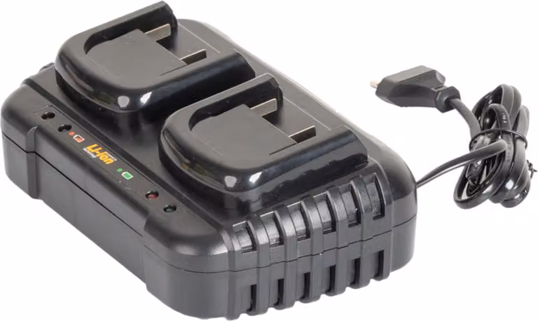 Procraft 20/2 Caricabatterie doppio 20 V per batterie Li-Ion 2 A