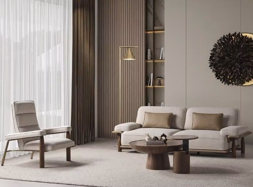 Dreisitzer Sofa Couch Polster Möbel Wohnzimmer Sitzgarnitur Einrichtung 2tlg