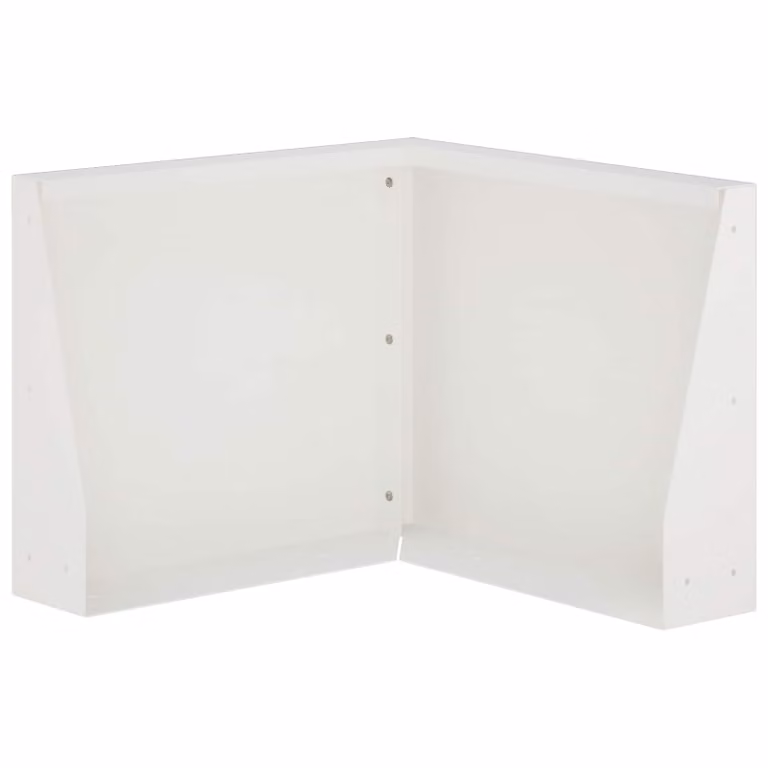 Letti rialzati per giardino vidaXL in acciaio bianco L 50 x P 50 x H 40 cm