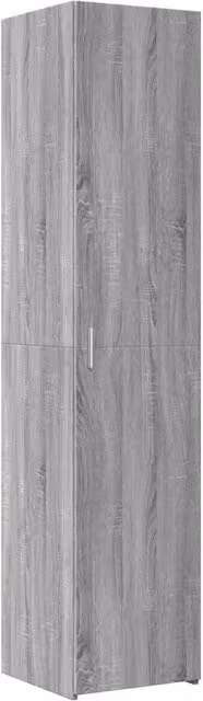 Credenza | Madia | Buffet da pranzo | Armadio da pranzo Grigio Sonoma 40x42,5x185 cm in Legno Ingegnerizzato