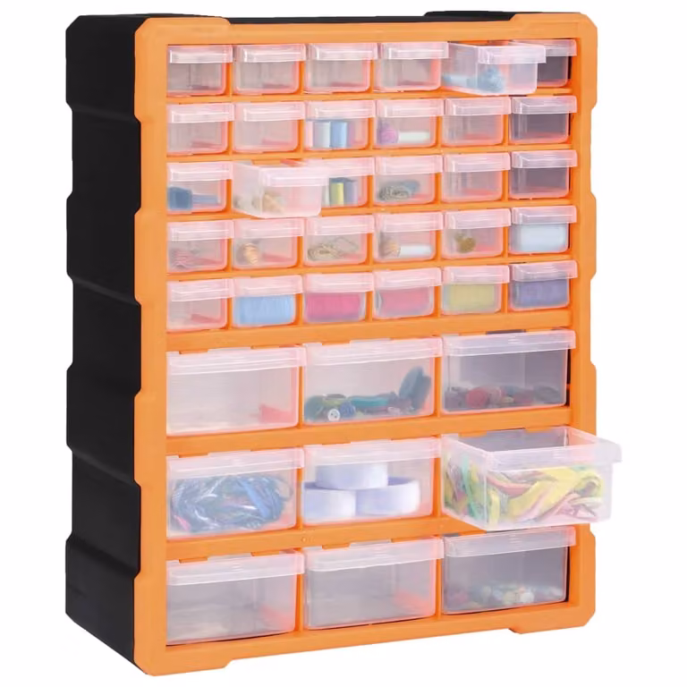The Living Store Organizzatore multi-cassetto con 39 cassetti 38x16x47 cm